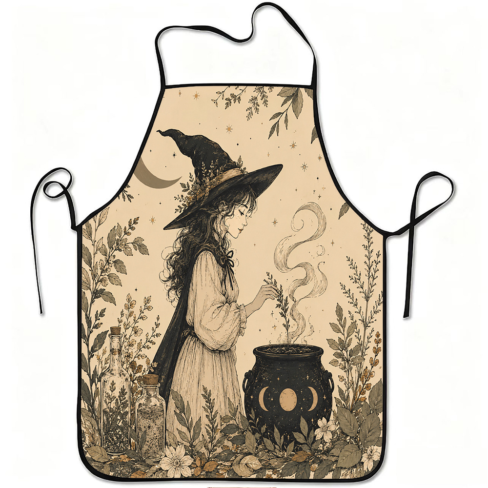 Kitchen Witch Baking - Delantales para la cocina. Delantal de