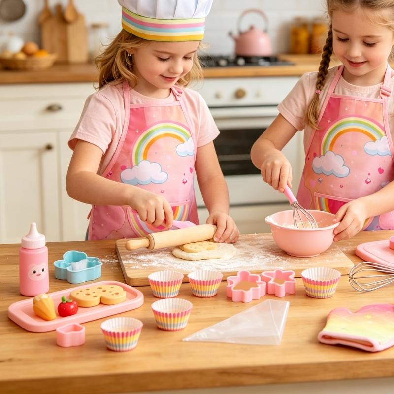 Kitchen Kids Baking Set - Juego delantal para hornear para niños