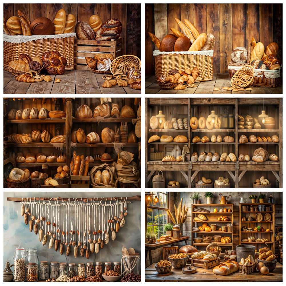 Kitchen Baking Background - Fondo de cocina de pan para