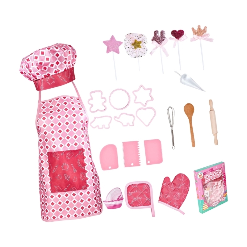 Kitchen Kids Baking Set - Juego interactivo disfraz cocina para niños