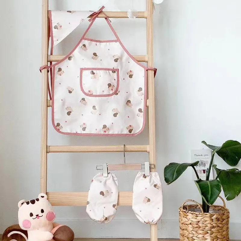 Delantal con mangas para niños - Kitchen Kids Baking Set reseña y precio