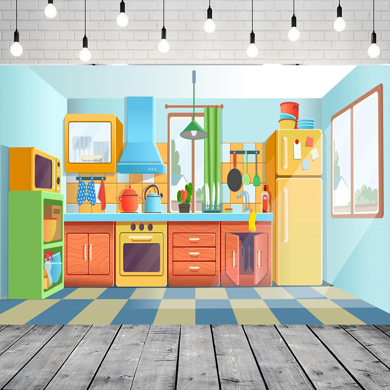 Fondo de fotografía para niños - Kitchen Baking Background reseña y precio