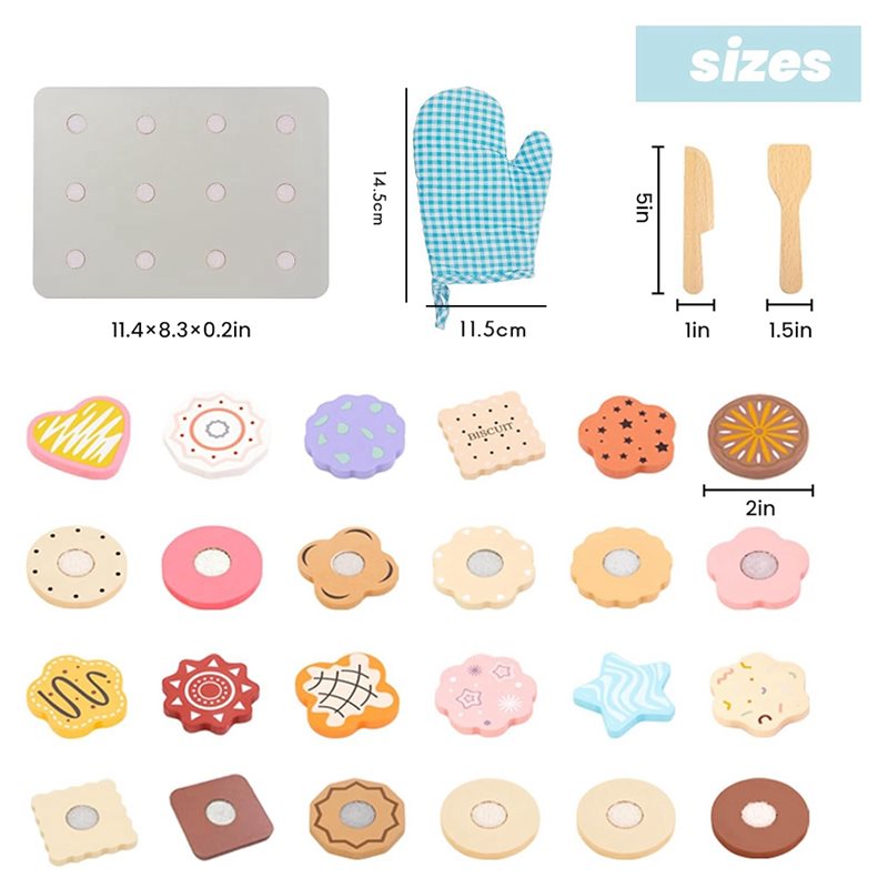 WOWFU-Juego de galletas de mad - Kitchen Kids Baking Set reseña y precio