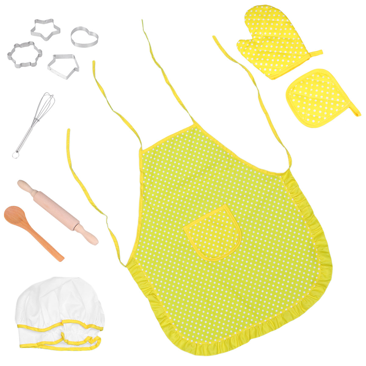 Juego de 11 delantales de coci - Kitchen Kids Baking Set reseña y precio