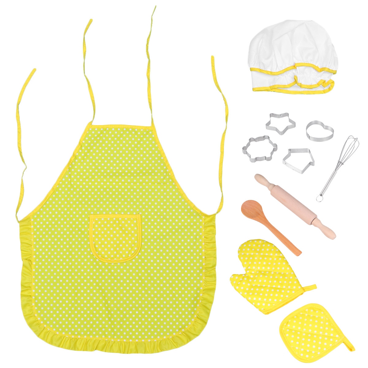 Juego de 11 delantales de coci - Kitchen Kids Baking Set reseña y precio
