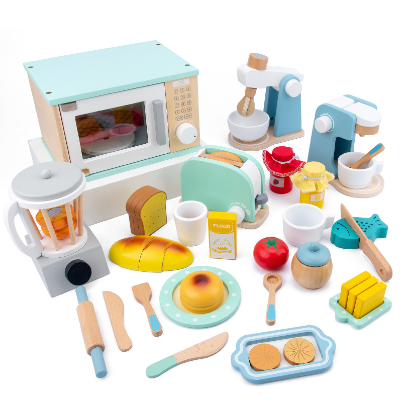 Juego de cocina de madera para - Kitchen Kids Baking Set reseña y precio