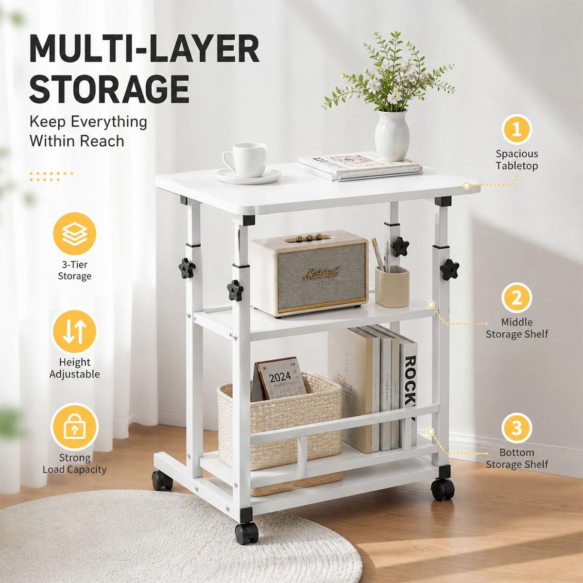 Carrito rodante de 3 niveles c - Kitchen Baking Cart reseña y precio