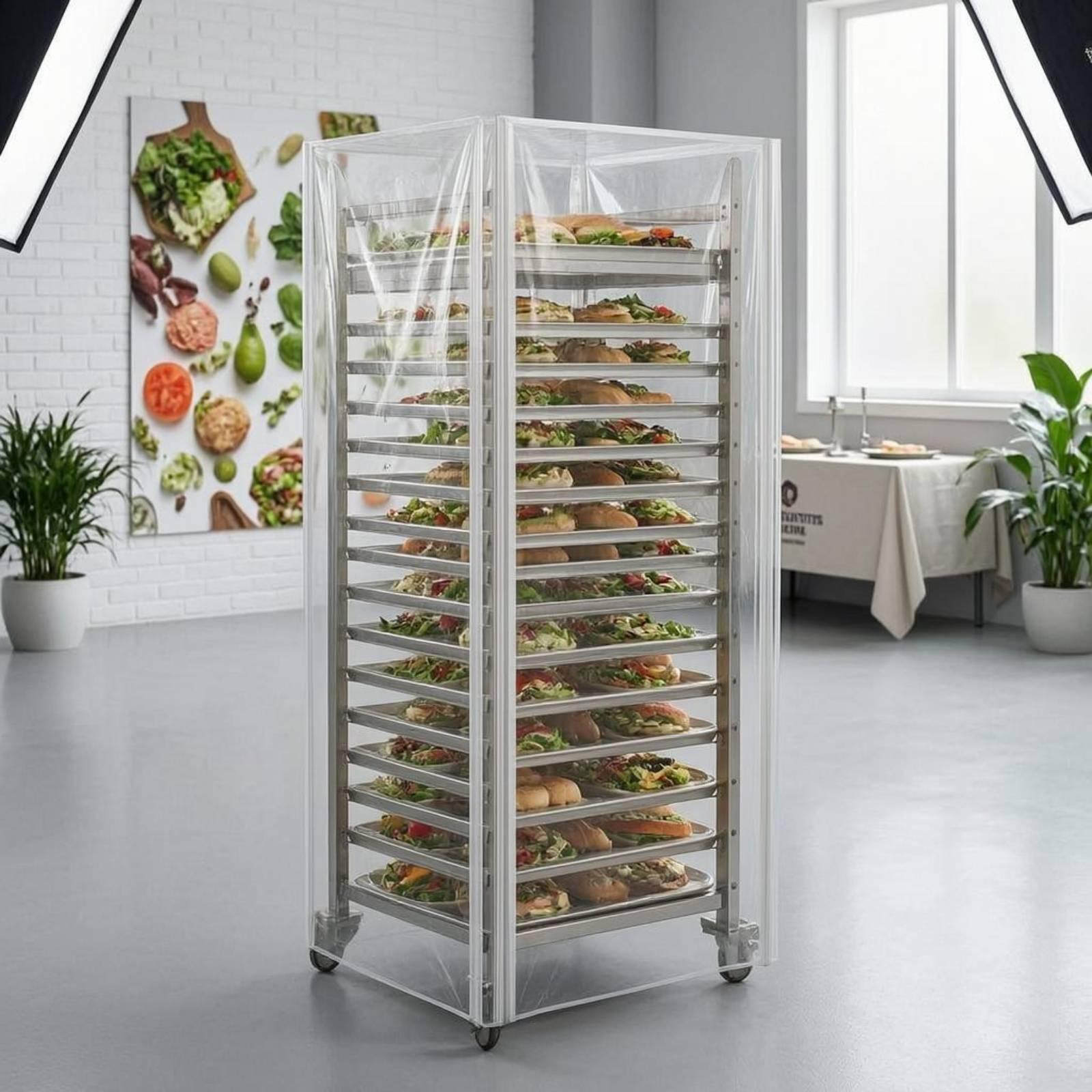 Cubierta transparente alta par - Kitchen Baking Cart reseña y precio