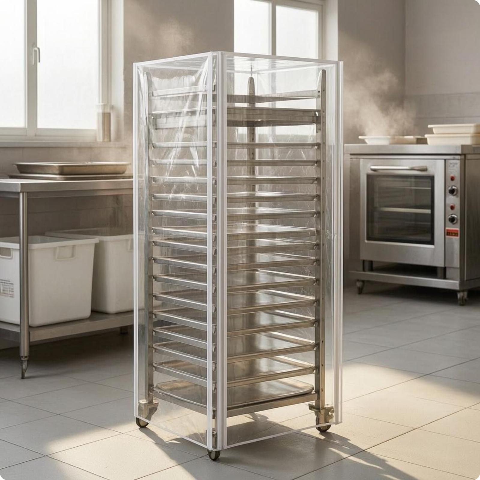 Cubierta transparente alta par - Kitchen Baking Cart reseña y precio